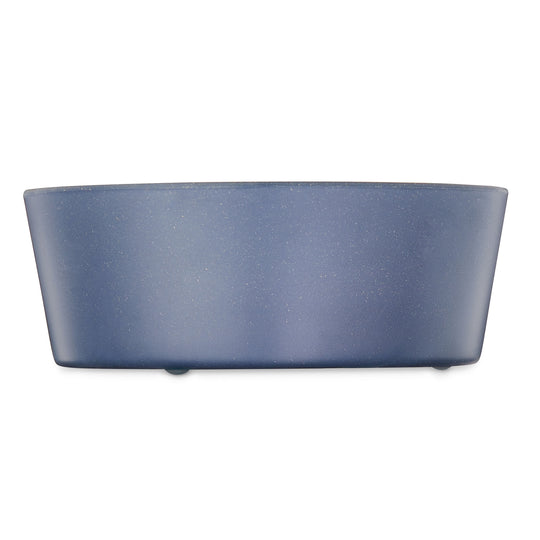 (3 Pack)  Bamboo Melamine Dog Bowl, Blue, Medium