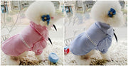 Bubble Sleeve Bow Tie Pet Shirt Pet Clothes Dog Clothes Lovers Pet Shirt Pet Wholesale