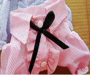 Bubble Sleeve Bow Tie Pet Shirt Pet Clothes Dog Clothes Lovers Pet Shirt Pet Wholesale