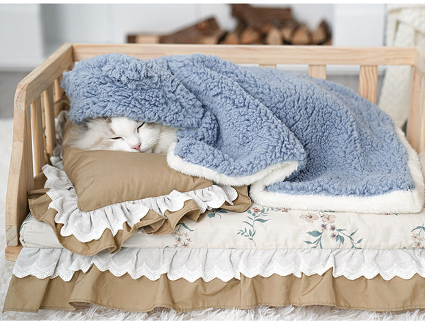 Pet Cloak Cute Cotton Velvet Dogs And Cats Warm Blanket