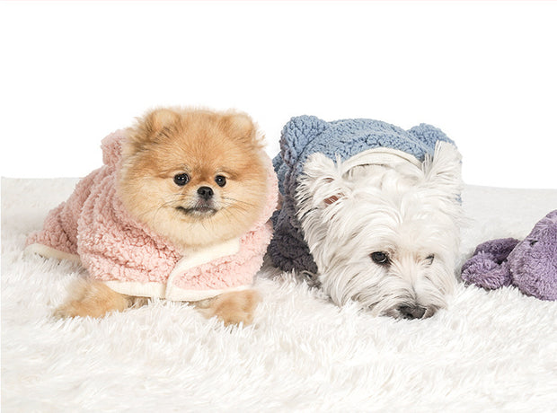 Pet Cloak Cute Cotton Velvet Dogs And Cats Warm Blanket