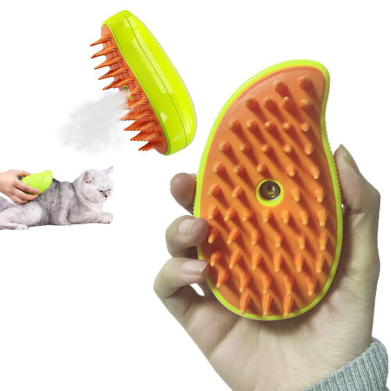 Cat Steam Brush Steamy Dog Brush 3 in 1 Electric Massage Spray Cat Hair Brush