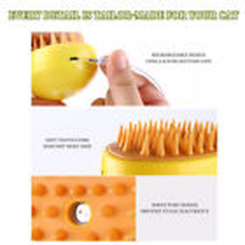 Cat Steam Brush Steamy Dog Brush 3 in 1 Electric Massage Spray Cat Hair Brush