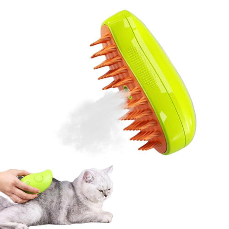 Cat Steam Brush Steamy Dog Brush 3 in 1 Electric Massage Spray Cat Hair Brush