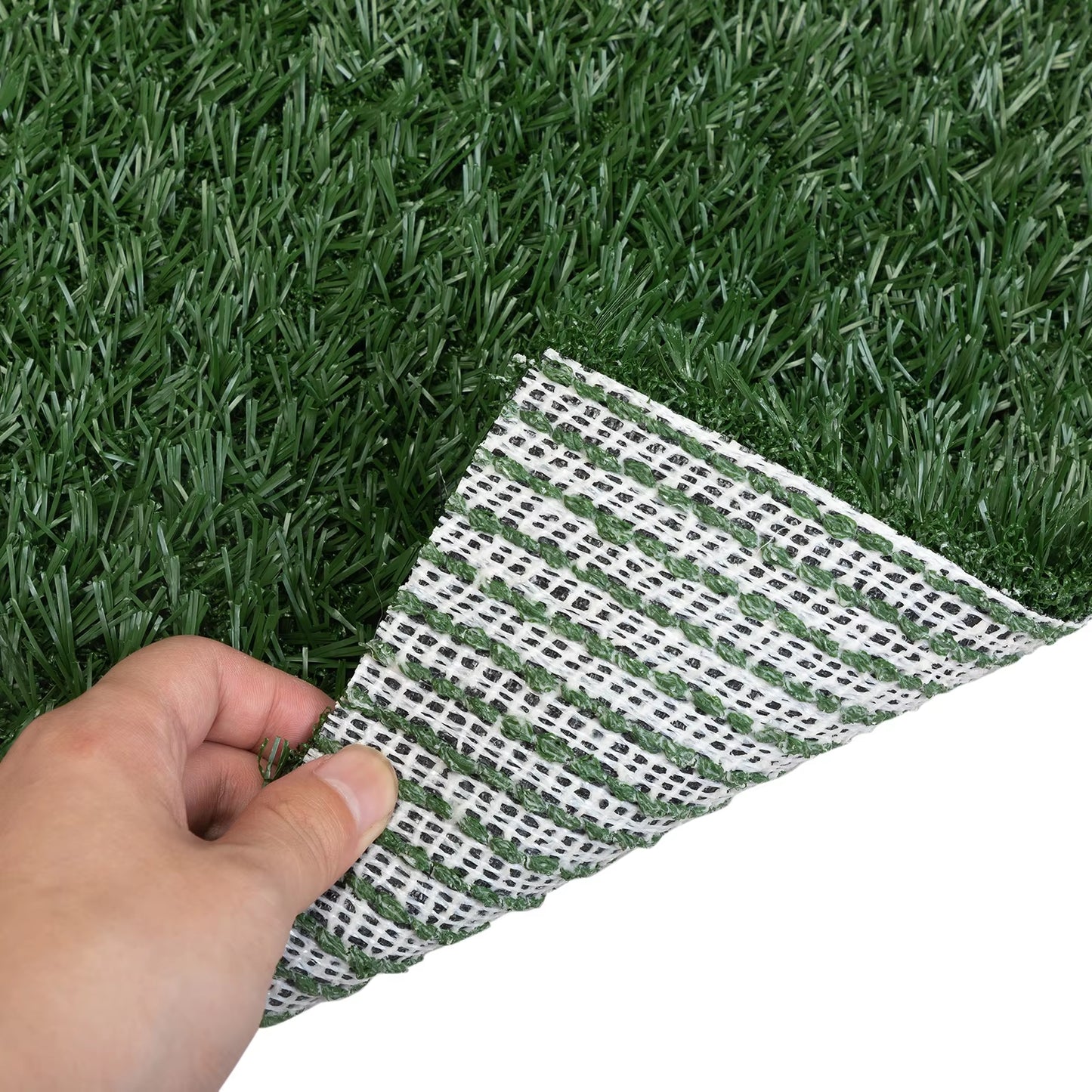 2PCS Realistic Artificial Grass Rug for Pet Potty Training, Synthetic Dog Pee Grass Turf Patch Carpet Pad for Indoor Outdoor