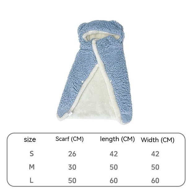 Pet Cloak Cute Cotton Velvet Dogs And Cats Warm Blanket
